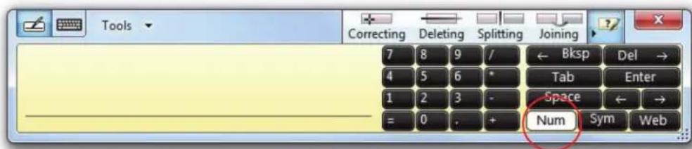 Motion Computing CL910 - Ouverture du pavé numérique: - 1