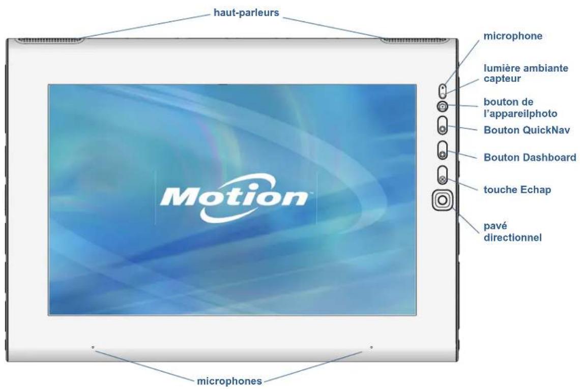 Motion Computing J3500 - Vue de l'avant - 1