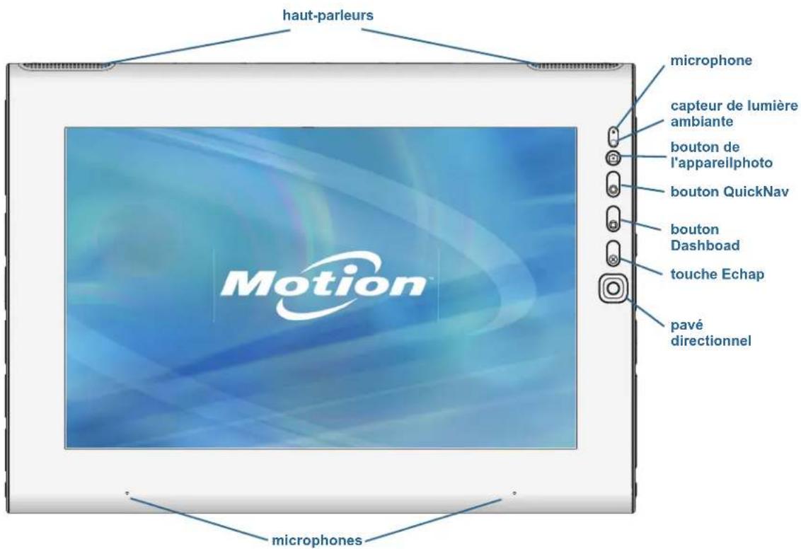 Motion Computing J3600 - Vue de l'avant - 1