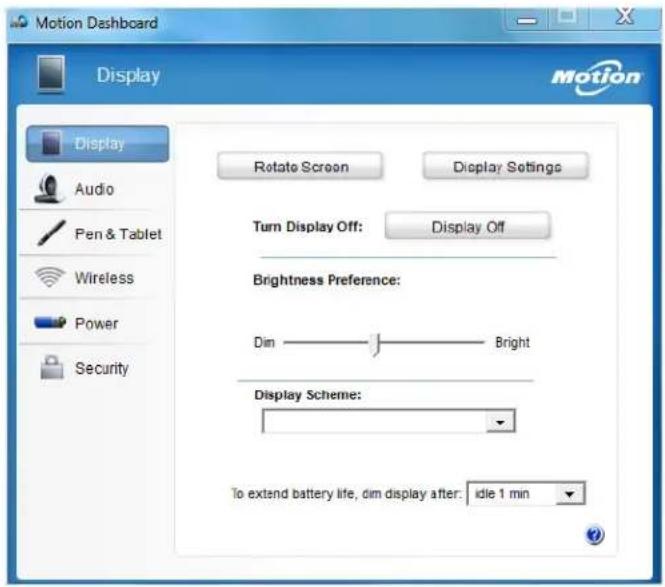 Motion Computing J3600 - Pour ouvrir le Motion Dashboard : - 3