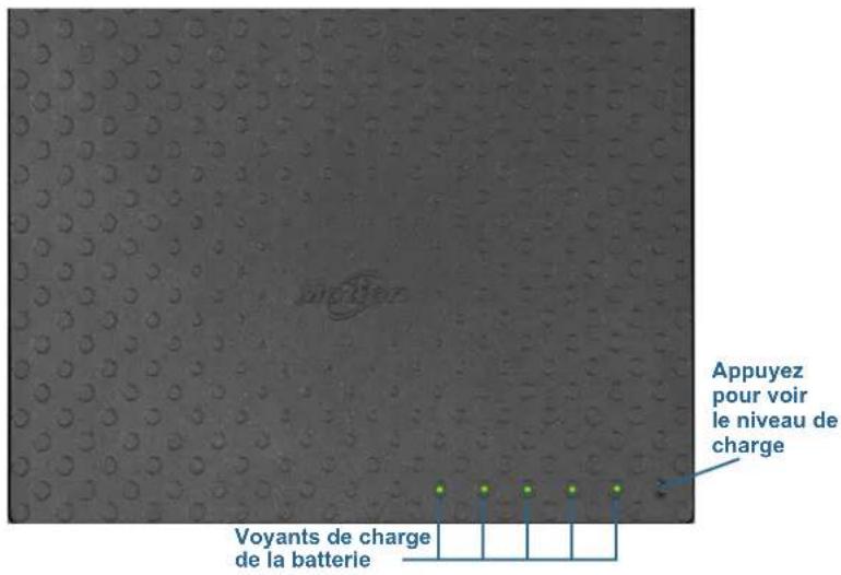 Motion Computing R12 - Vérification de la charge de la batterie de tablette - 1