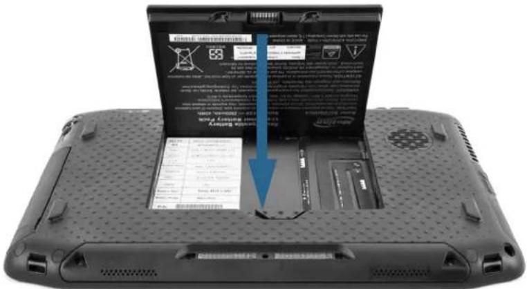 Motion Computing R12 - Pour remplacer la batterie : - 1