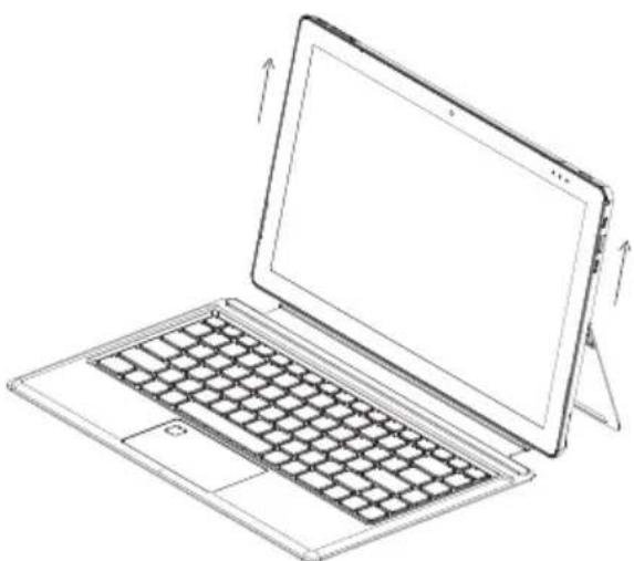 TrekStor PrimeTab T13B - Pose de la tablette sur le clavier - 2