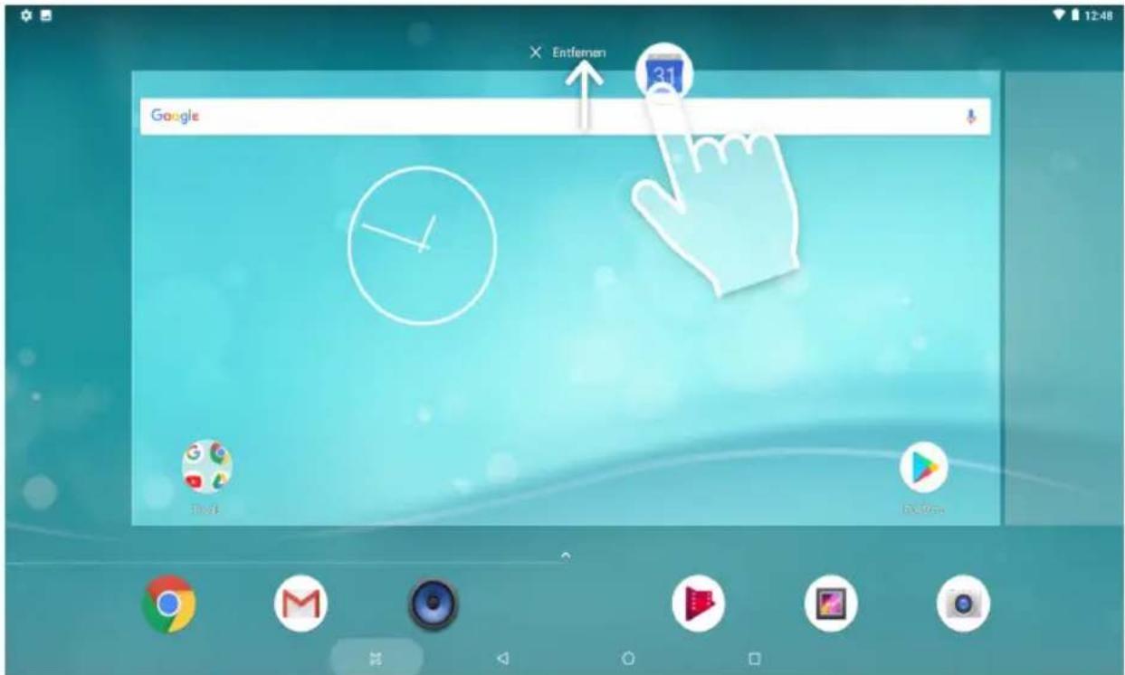 TrekStor SurfTab B10 - Suppression de raccourcis vers des applications et des widgets de l'écran de démarrage - 1