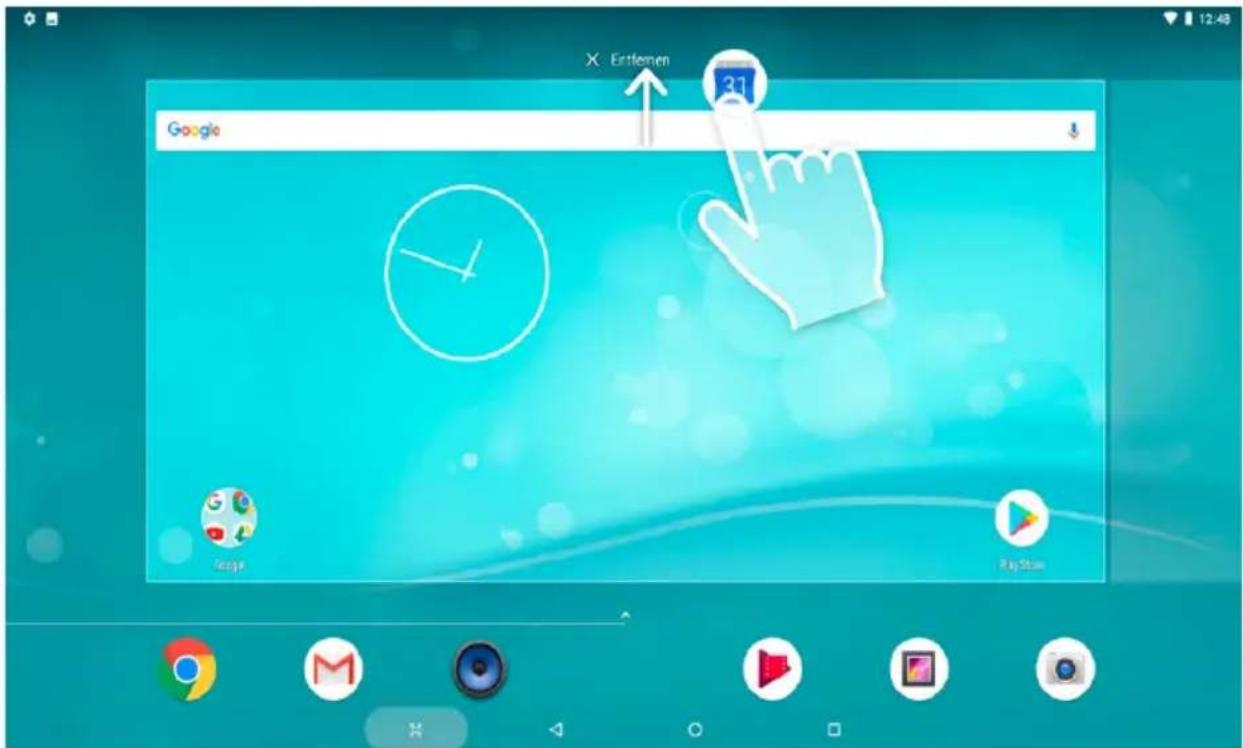 TrekStor SurfTab Theatre K13 - Suppression de raccourcis vers des applications et des widgets de l'écran de démarrage - 1