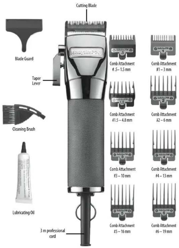 BABYLISS FX880E - Manette de réglage de hauteur de COUPE - 1