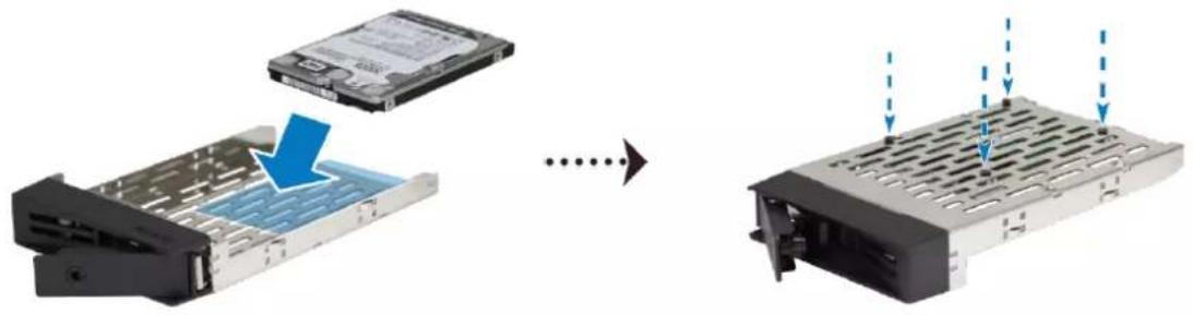 SYNOLOGY RS819 - Installation des disques - 3