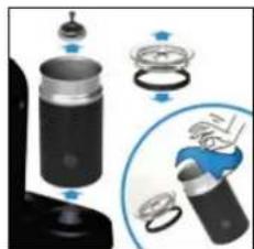 MAGIMIX Nespresso CitiZ & Milk M195 - En MILK FROTH PREPARATION - 4