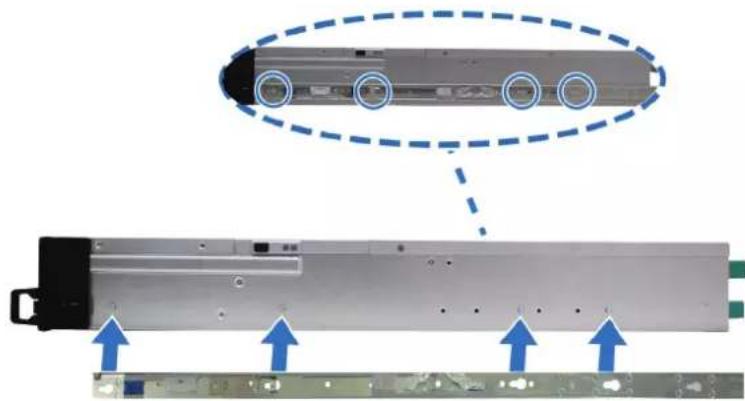 SYNOLOGY SA3400 - Pour installer le kit de rails : - 3