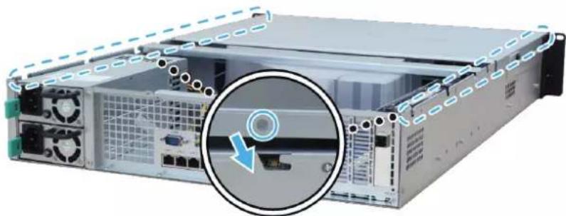 SYNOLOGY SA3400 - Installer les modules de mémoire - 4