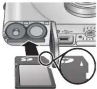 HP PhotoSmart M540 - Een geheugenkaart plaatsen en formatteren (optioneel) - 1