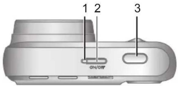 HP PhotoSmart MZ60 - Ober- und Rückseite der Kamera - 1