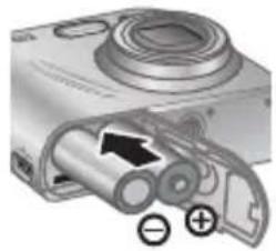 HP PhotoSmart MZ60 - Installazione delle batterie - 1