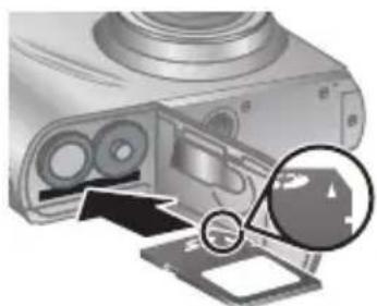 HP PhotoSmart MZ60 - Einsetzen und Formatieren einer optionalen Speicherkarte - 1