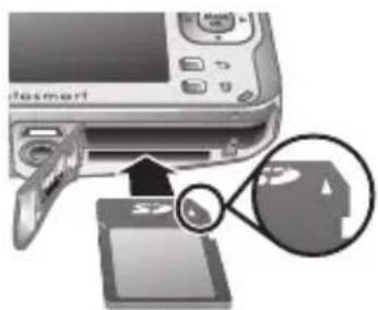 HP PhotoSmart R847 - Einsetzen und Formatieren einer optionalen Speicherkarte - 1