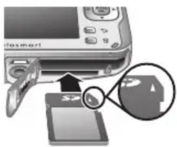 HP PhotoSmart R847 - Een optionele geheugenkaart installeren en formatteren - 1