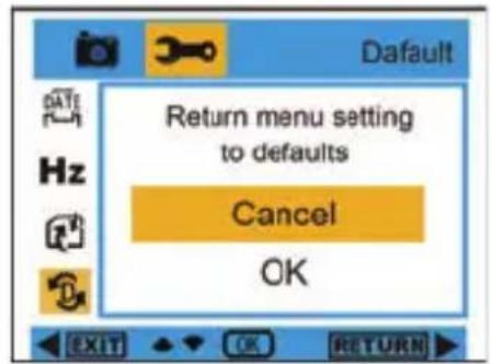 EASYPIX W508 - Default Setting : - 1