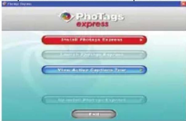 EASYPIX W508 - Instalar Photags Express - 2
