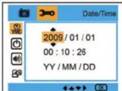 EASYPIX W508 - Fecha/Hora : - 1