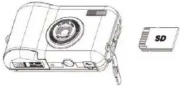 EASYPIX W508 - Instalar tarjeta de memoria SD - 1