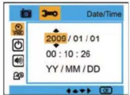 EASYPIX W508 - Date/Time : - 1
