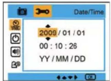 EASYPIX W508 - Data / Hora: - 1
