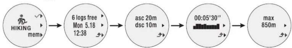 OREGON SCIENTIFIC SE900 - Pour VOIR les enregistrements apres la randomnee - 1
