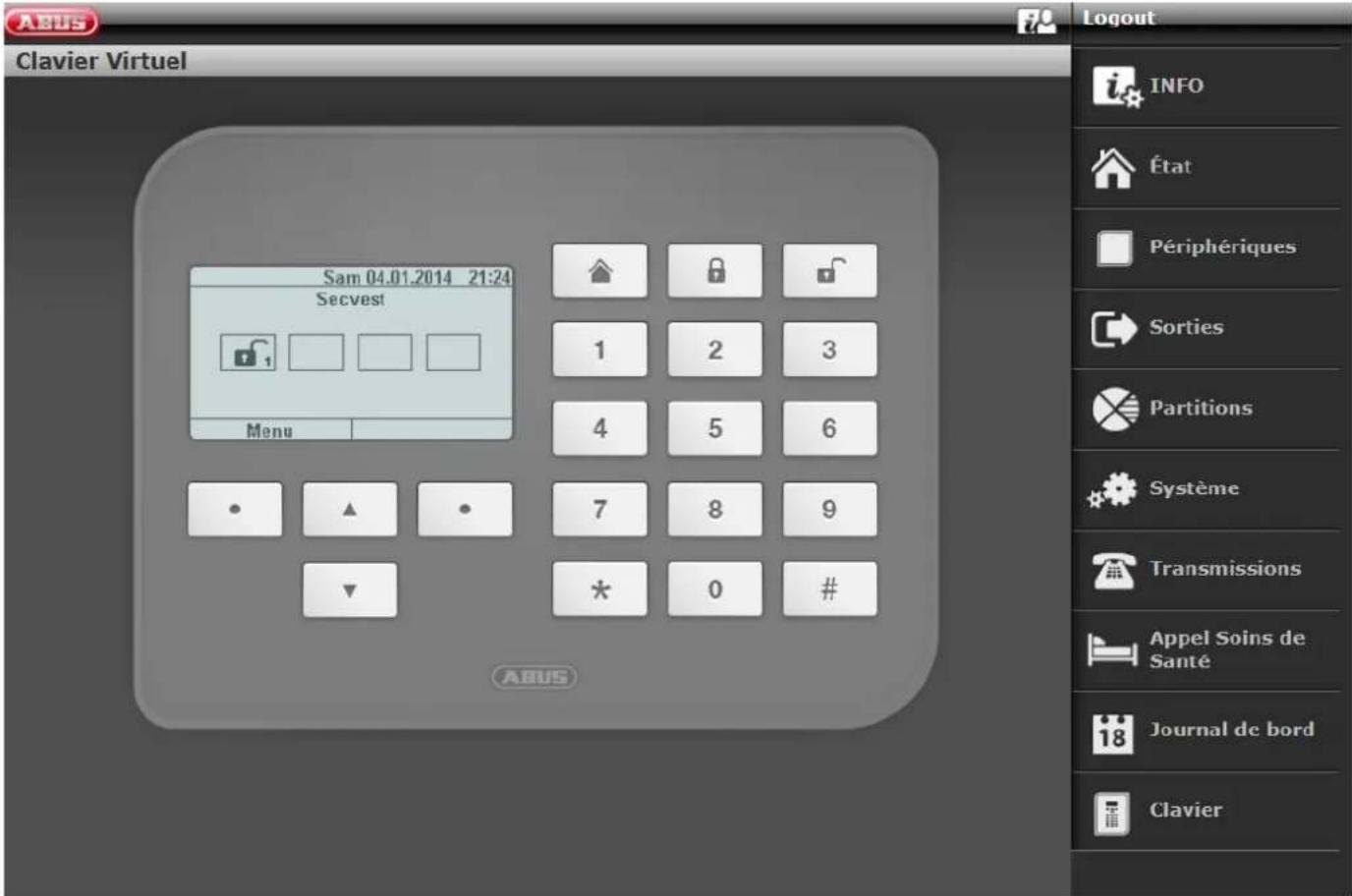 ABUS FUAA50010 - Clavier virtuel - 1
