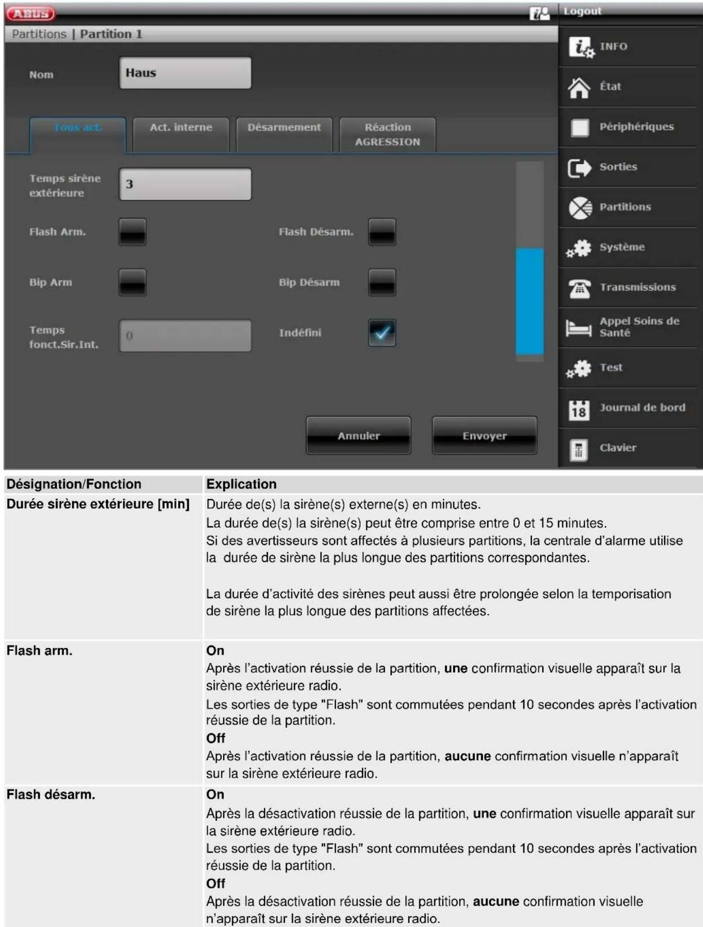 ABUS FUAA50010 - Configuration de partitions - 2