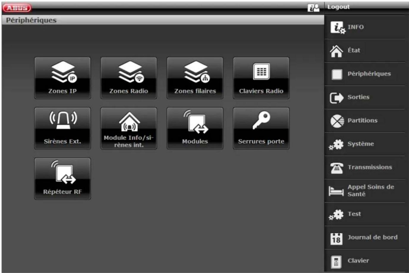 ABUS FUAA50010 - Programmation dans l'interface Web - 1