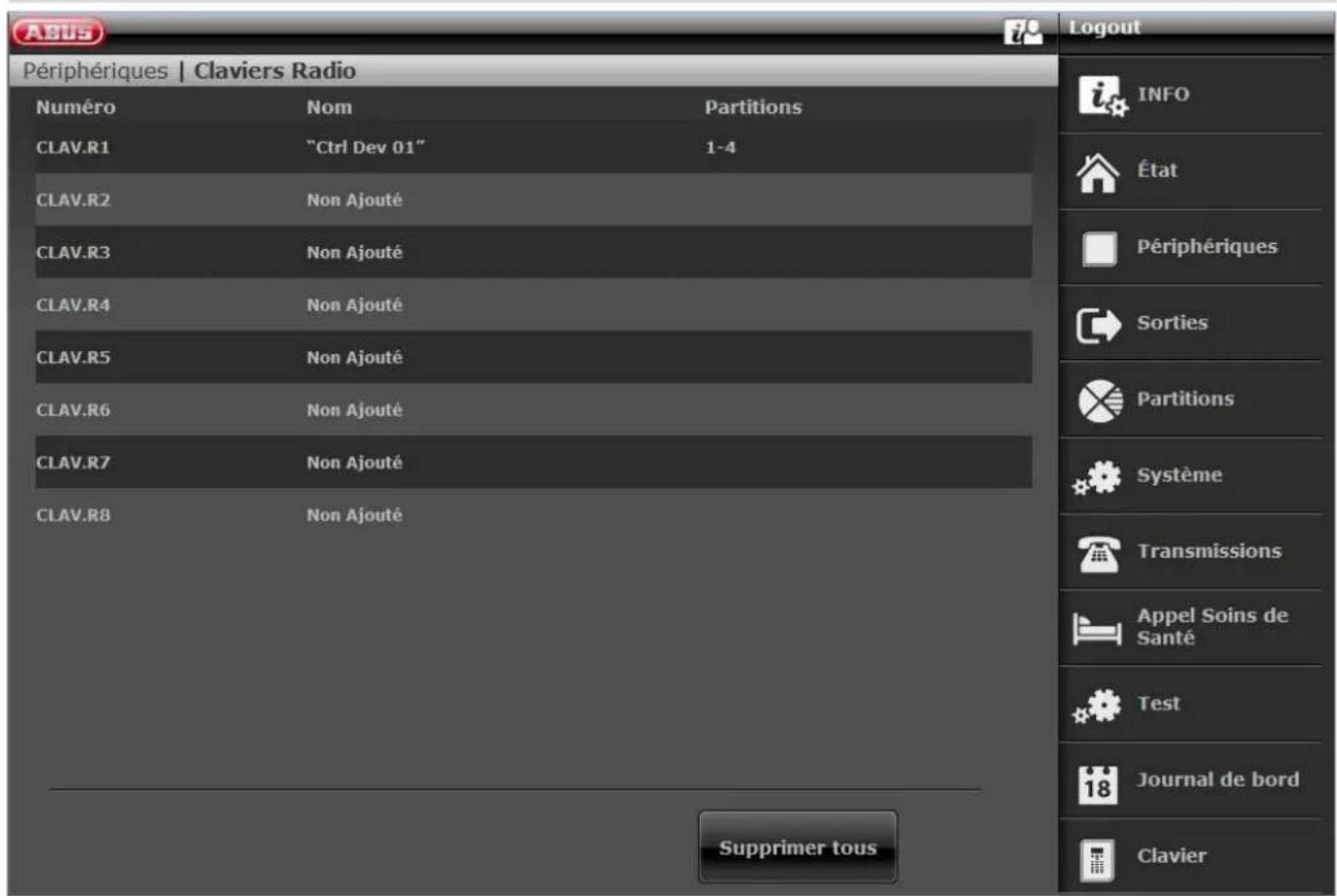 ABUS FUAA50010 - Clavier de commande sans fil - 1