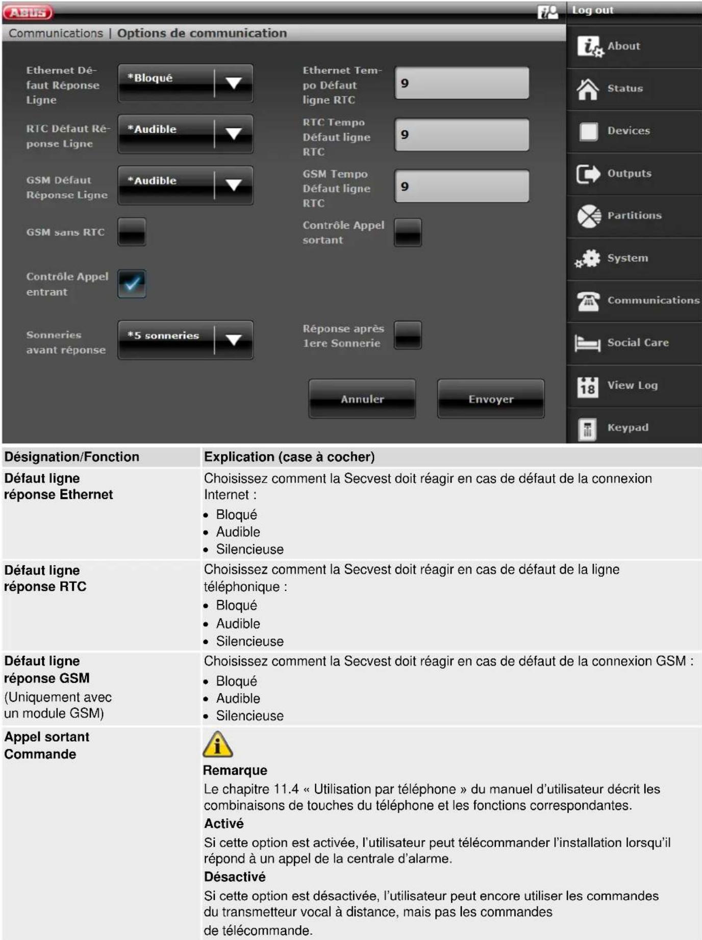 ABUS FUAA50010 - Options de communication - 1