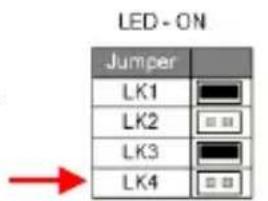 LED - ON Jumper LK1 LK2 LK3 LK4