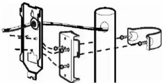 ABUS LS2120 - Montage sur poteau - 1