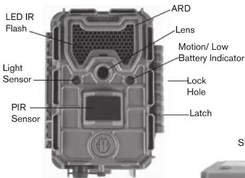 BUSHNELL Trophy Cam Aggressor HD - PARTS AND CONTROLS - 1