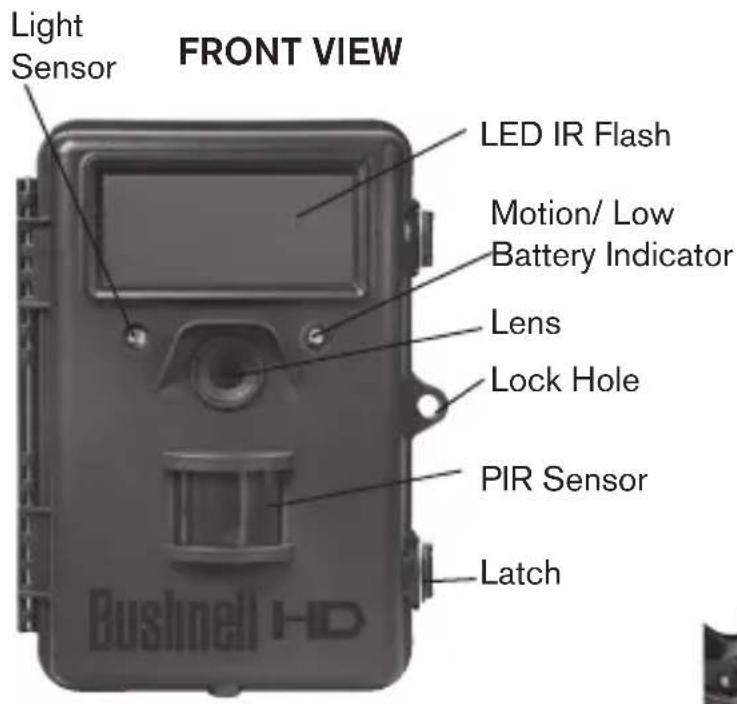 BUSHNELL Trophy Cam HD Max - PARTS AND CONTROLS - 1