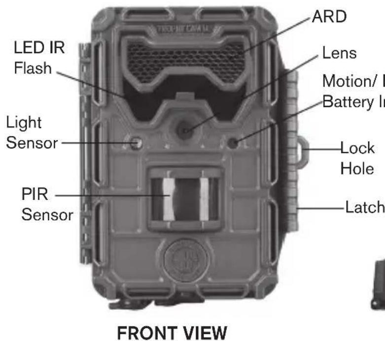 BUSHNELL Trophy Cam HD Agressor - PARTS AND CONTROLS - 1