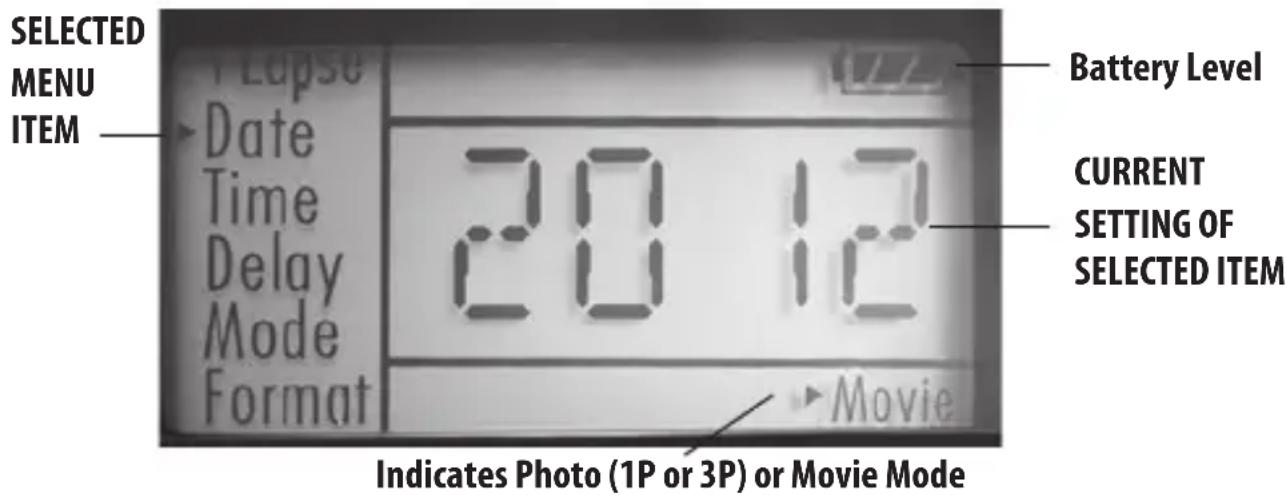 BUSHNELL X8 Trail Cam - USING THE SETUP MENU - 1