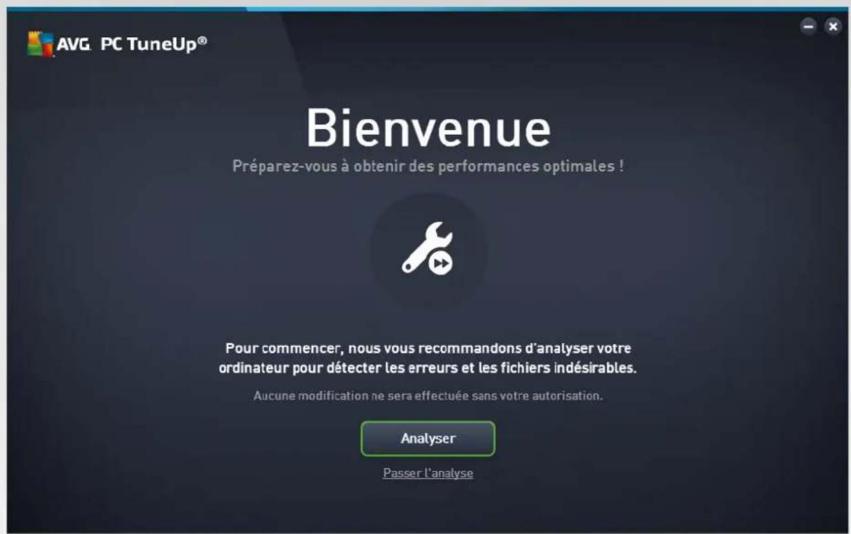AVG PC TuneUp 2017 - Fenêtre de bienvenue - 1
