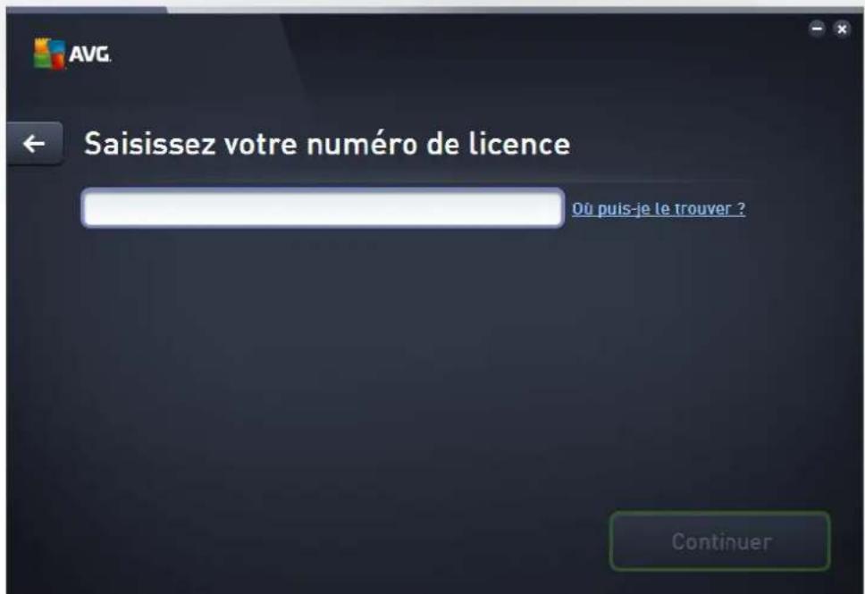 AVG PC TuneUp 2017 - Saisissez votre numero de licence - 1