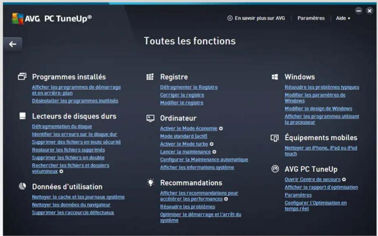 AVG PC TuneUp 2017 - Toutes les fonctions - 1