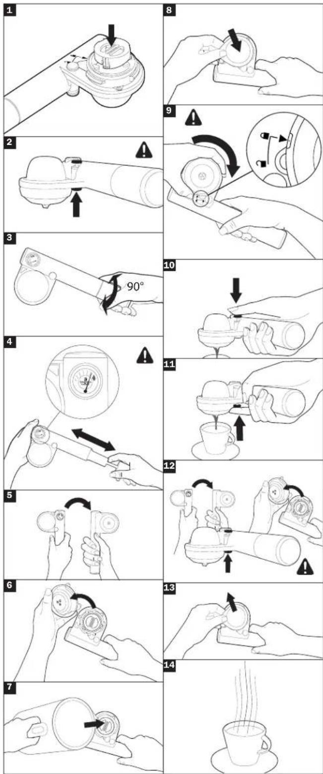 HANDPRESSO Pump - istruzioni per adattatore per caffè sciolto - 2