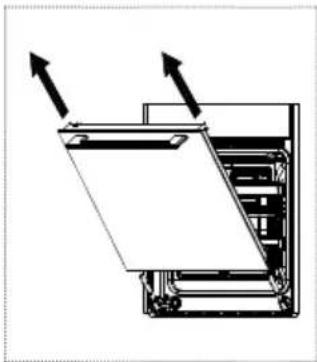 FRANKE MA 82 M SRF - Removing the oven door - 4