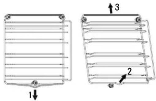 FRANKE MA 82 M SRF - Aufnahmegitter ausbauen - 1
