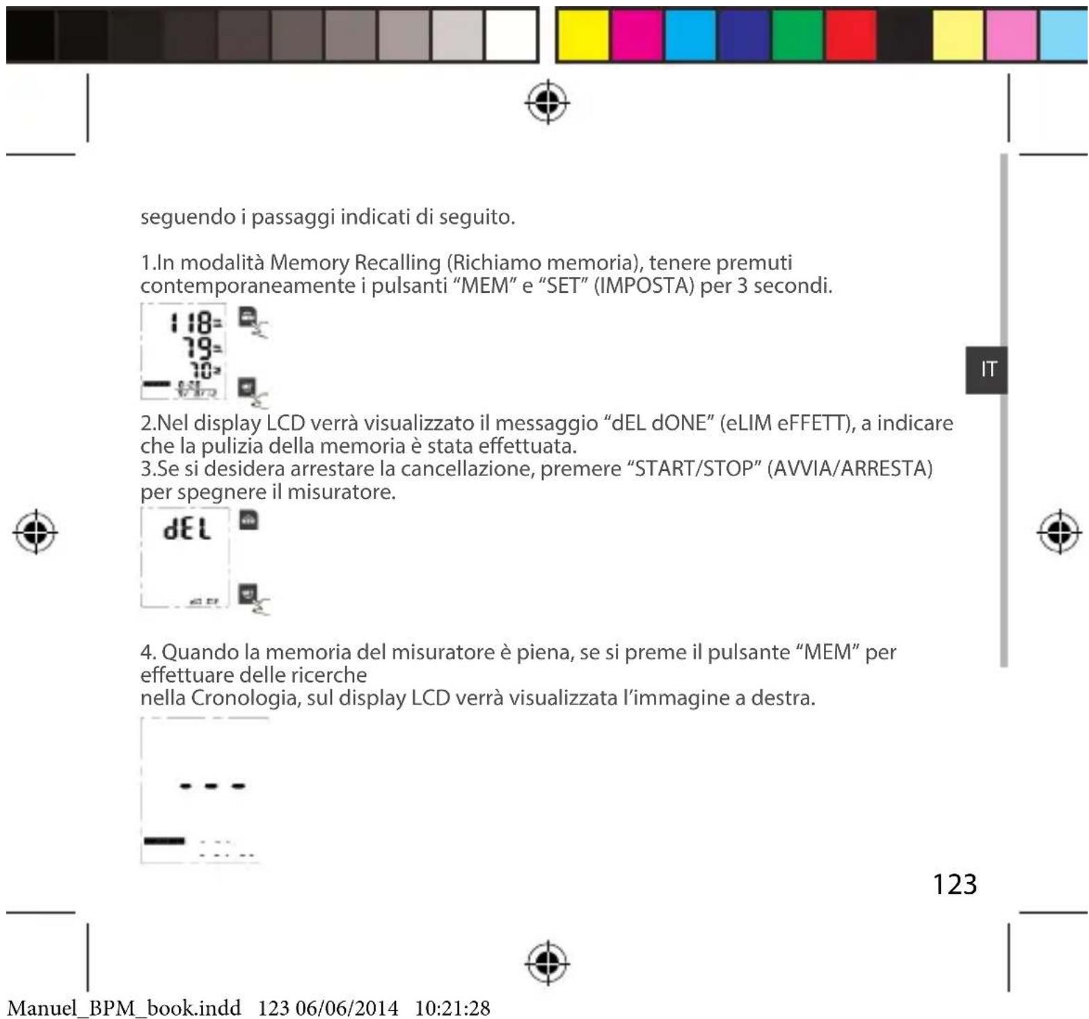 ARCHOS Blood Pressure Monitor - Eliminazione delle registrazioni - 2
