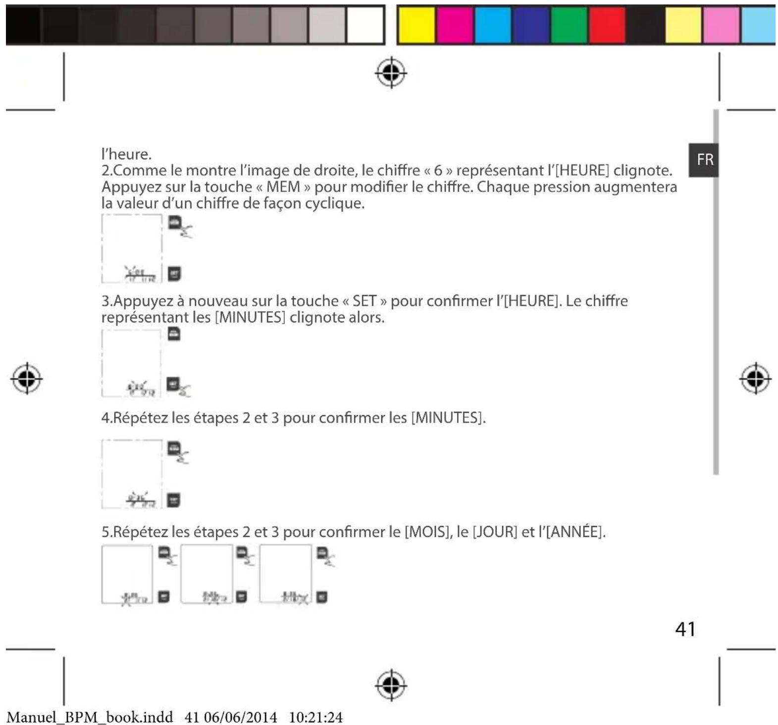 ARCHOS Blood Pressure Monitor - Réglage de la date et de l'heure - 3
