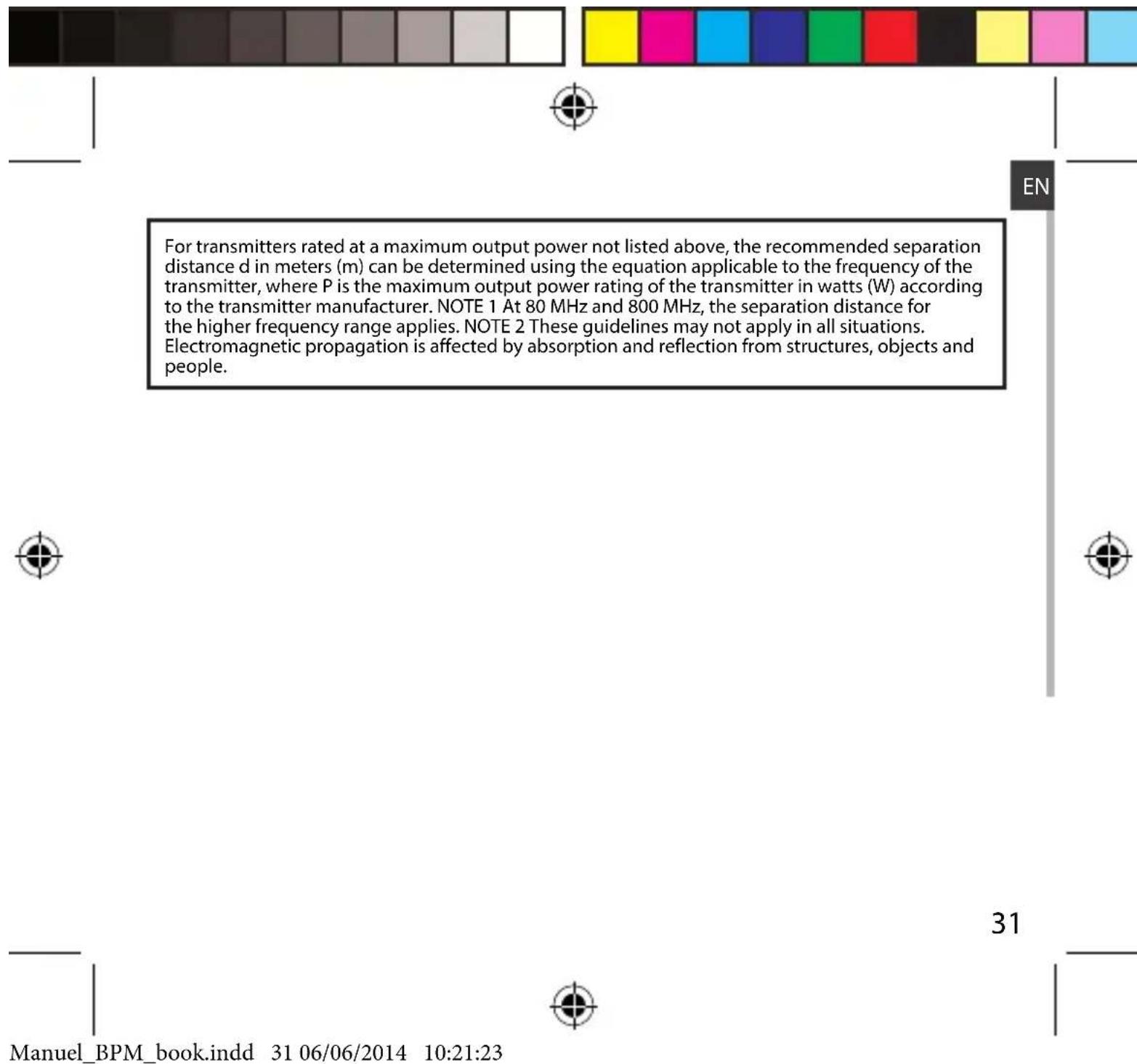 ARCHOS Blood Pressure Monitor - EMC Guidance - 15