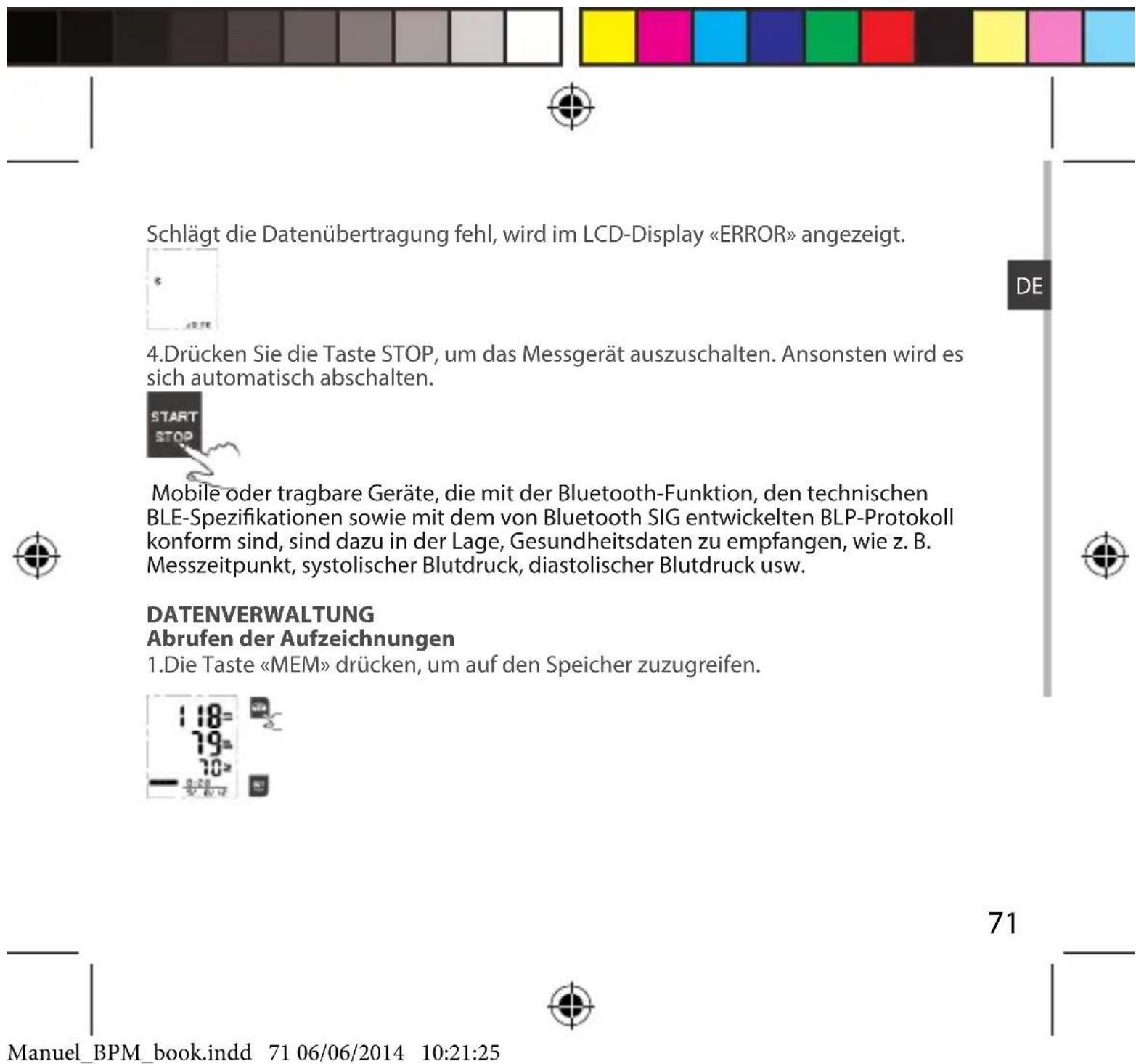 ARCHOS Blood Pressure Monitor - Paarung des Blutdruckmessgeräts mit ihrer Gerät - 9