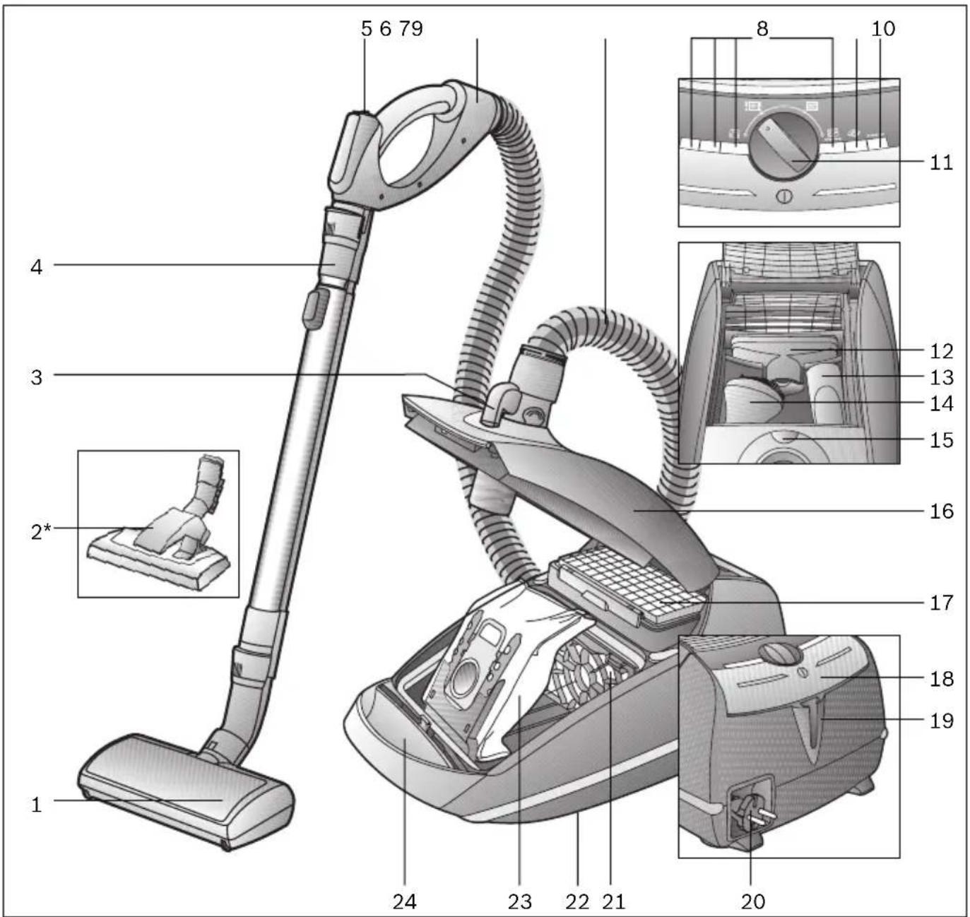 SIEMENS VSZ61290 - Gulvmunnstykke VZ082BD - 2