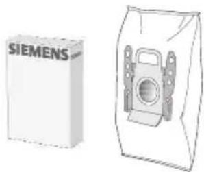 SIEMENS VSZ61222 - Paquet de sacs aspirateur de rechange - 1